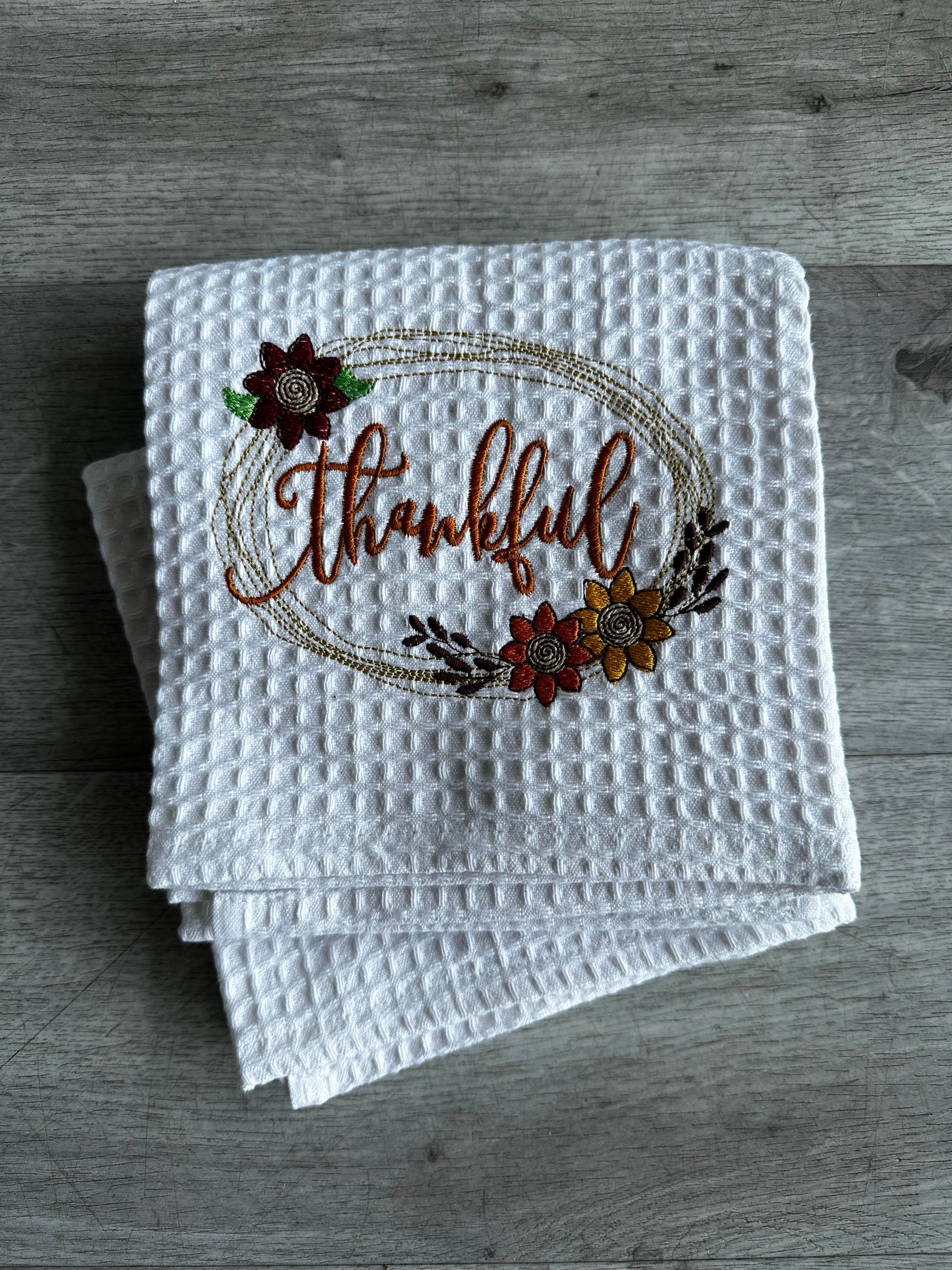 Thankful Waffle Towel