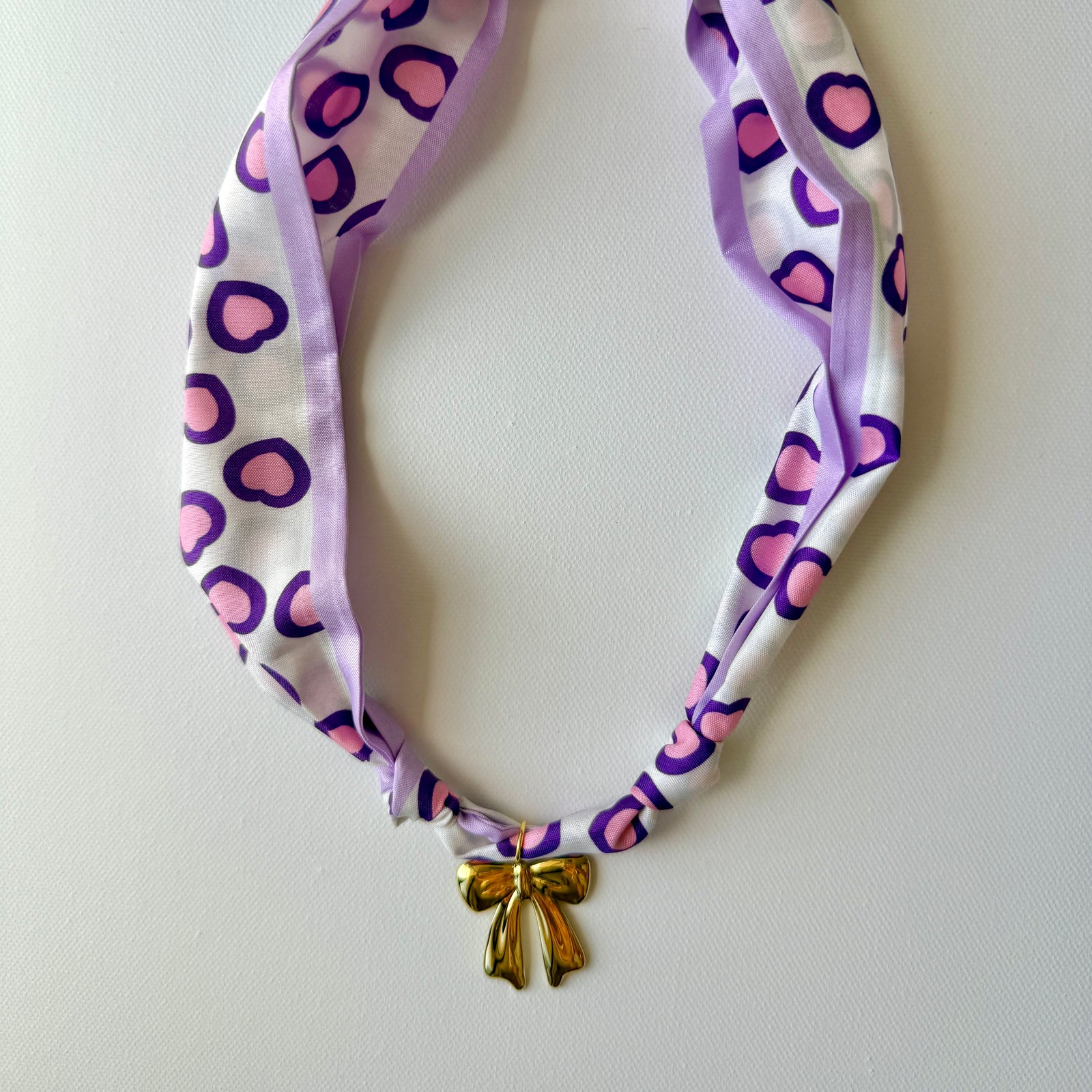 Gold Bow - Game Day Scarf Necklace