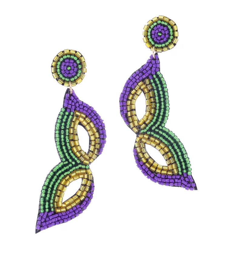 Beaded Mask Earrings