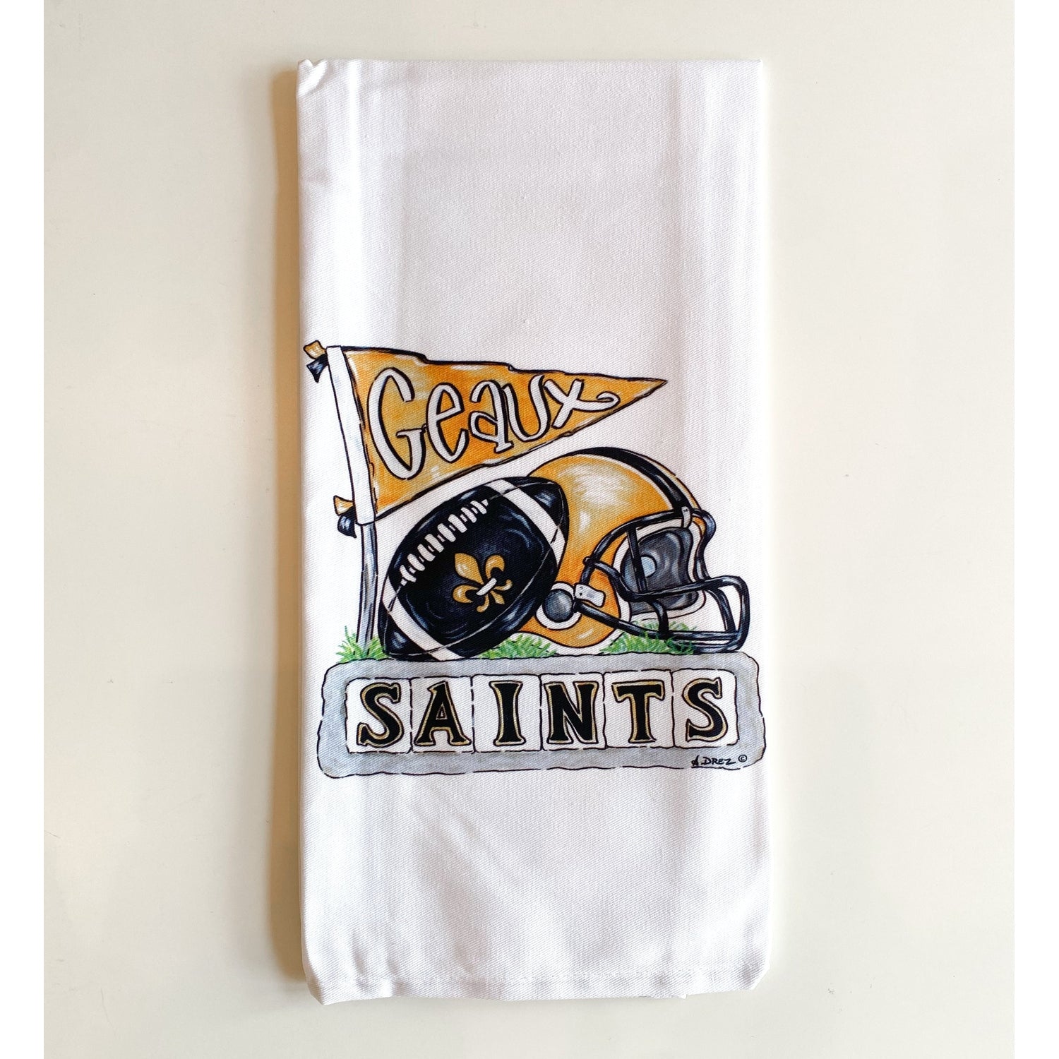 Saint Collage Tea Towel