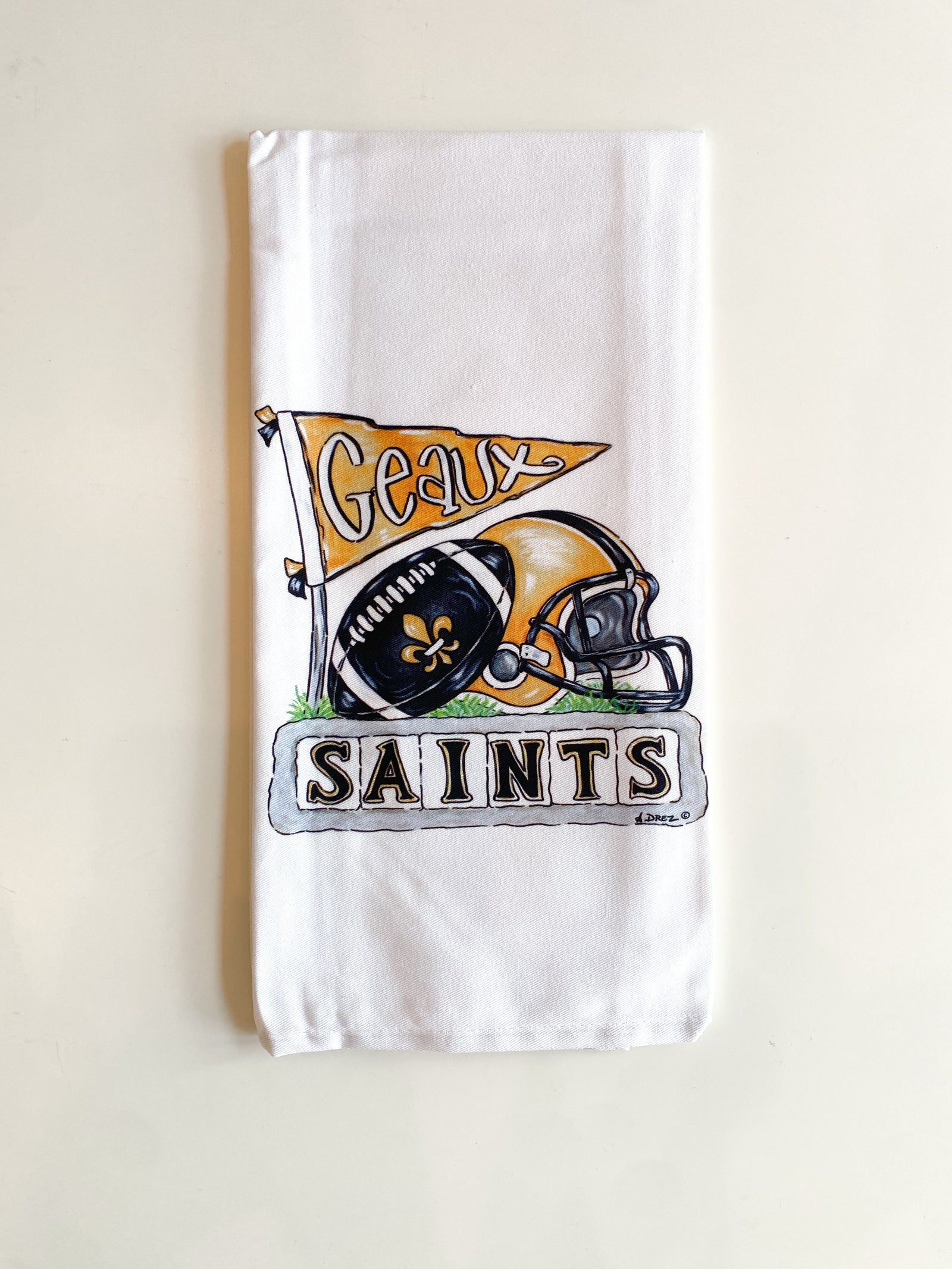 Saint Collage Tea Towel