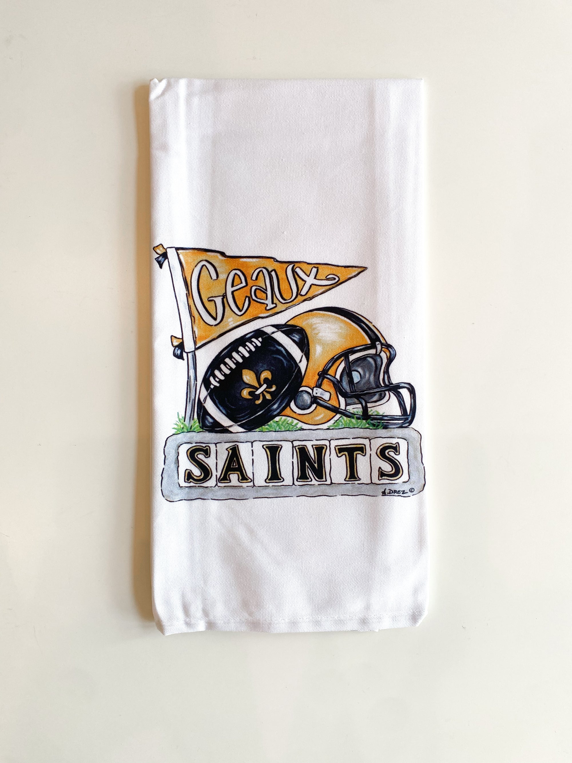Saint Collage Tea Towel