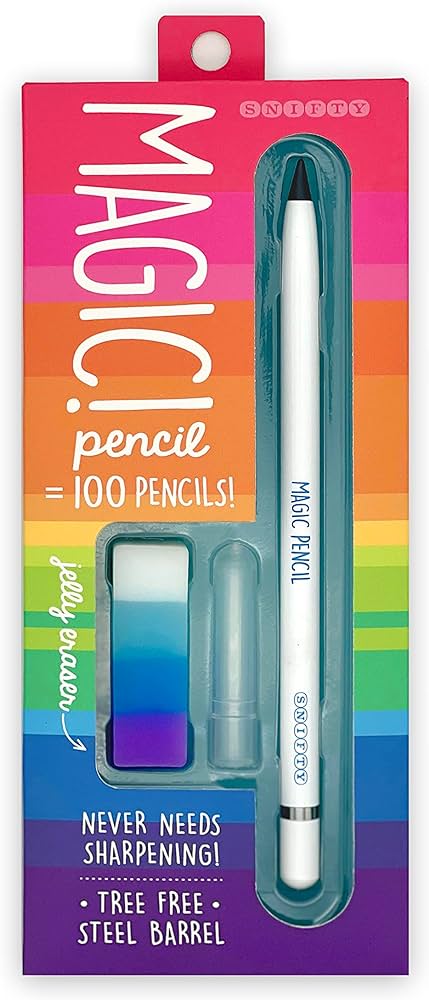 Magic Pencil & Eraser Set- White