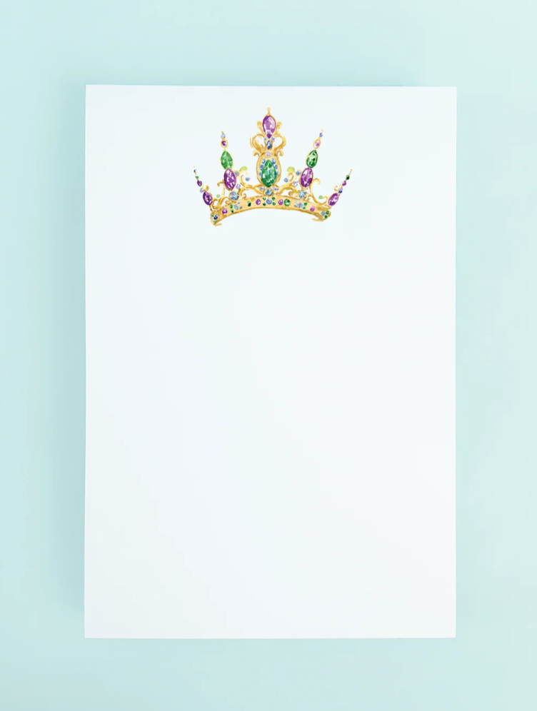 Notepad - Mardi Gras Queen Crown