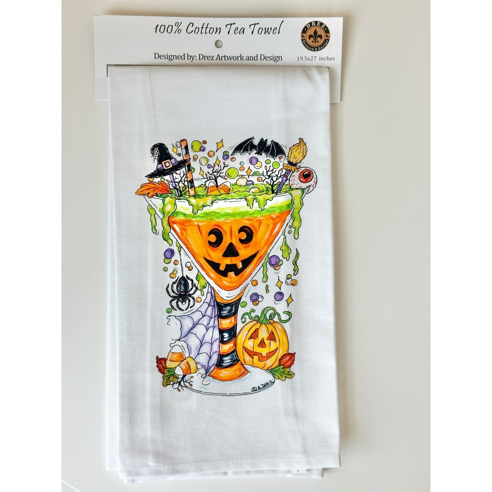 Halloween Spirits Tea Towel