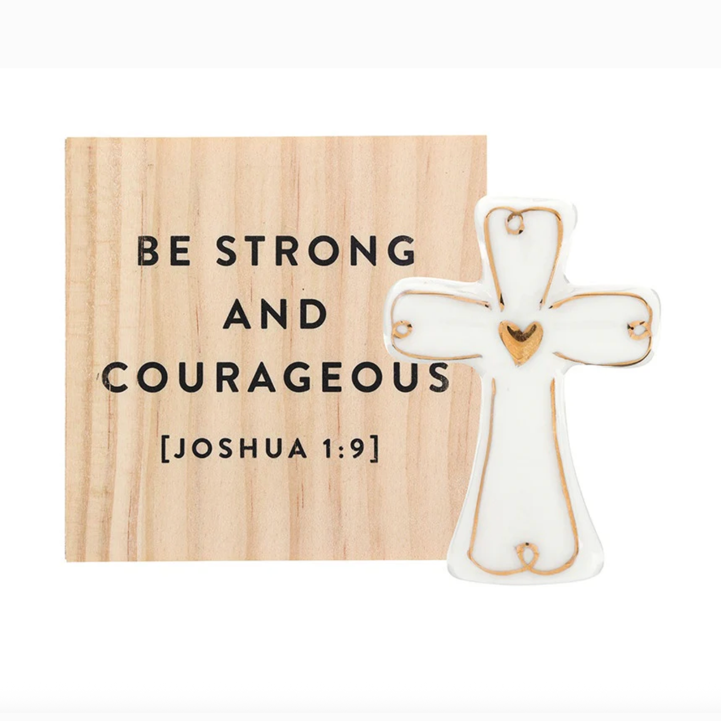 Ceramic Gold Cross