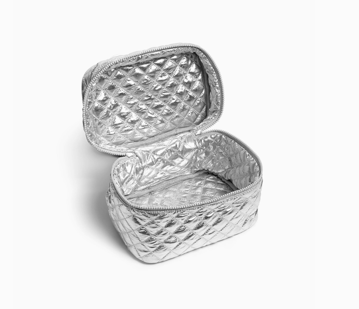 Silver Cosmetic Case
