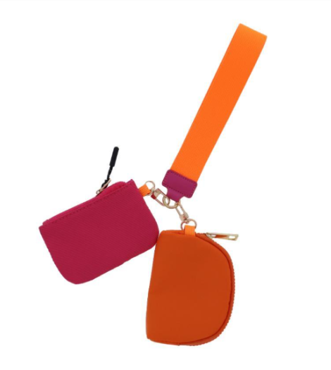 Maddi Wristlet- Orange