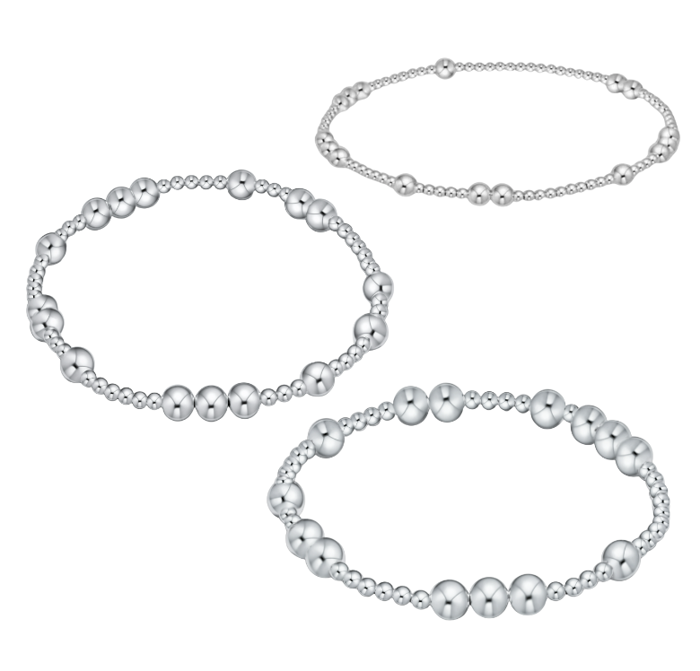 Hope Unwritten Sterling Silver Bead Bracelet