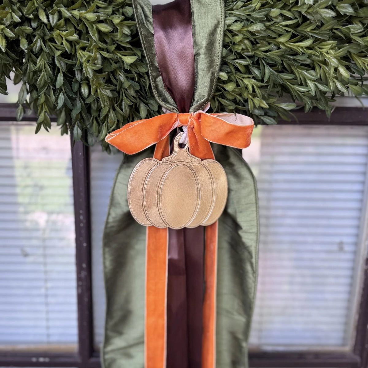 Wreath Ornament - Pumpkin