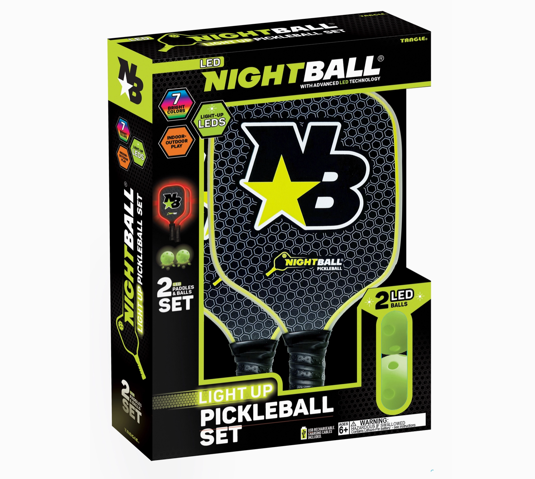 Light-Up Led Pickleball Set