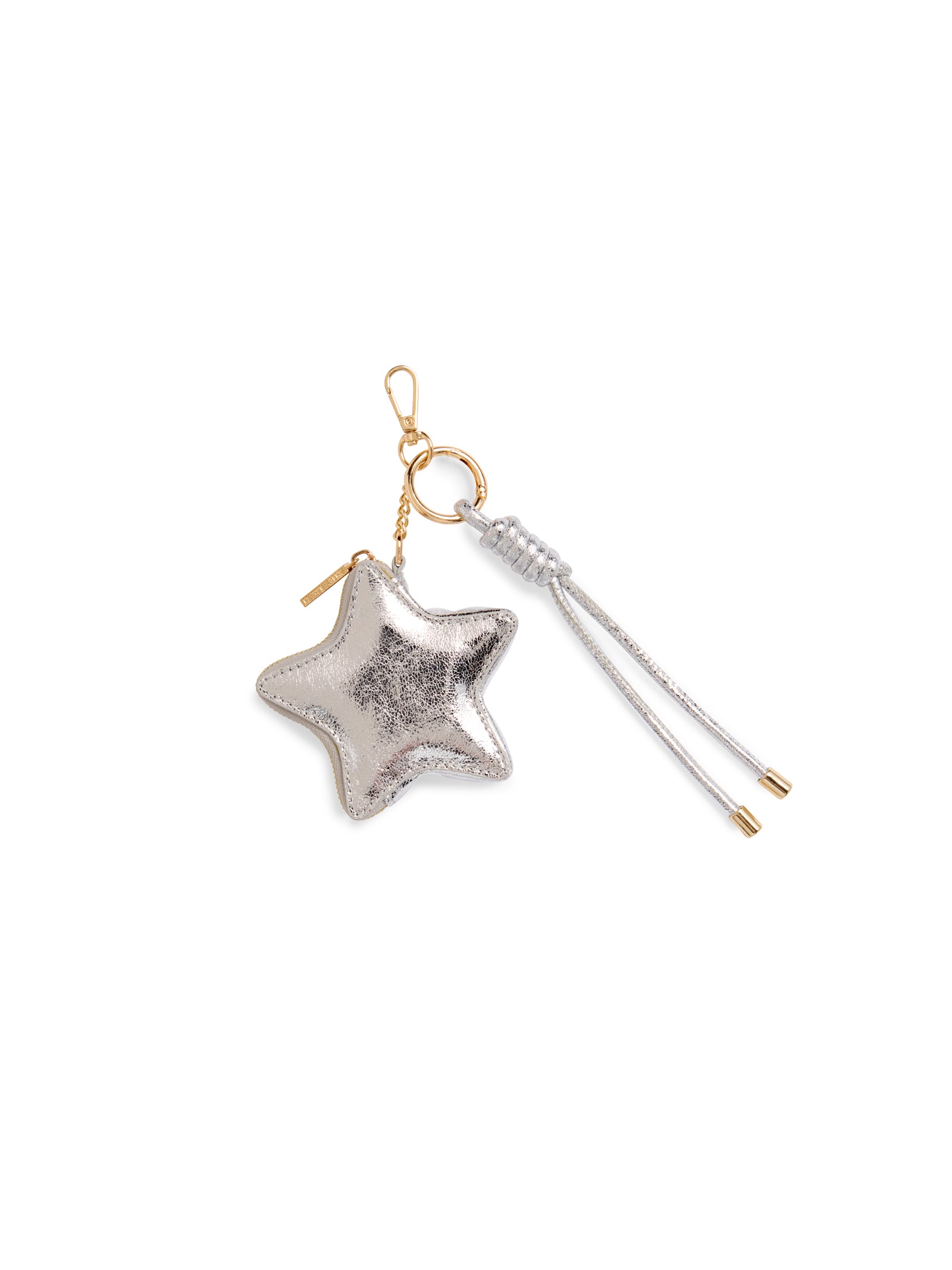 Star Pouch Bag Charm- Silver