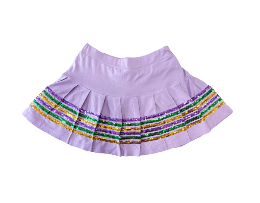 Junior Sequin Skort Lavender