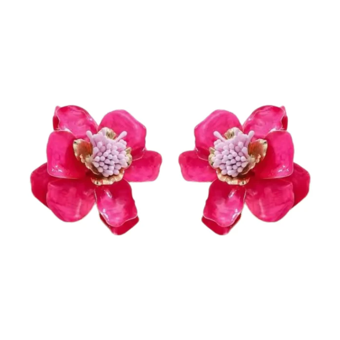 Pink Blossom Statement Earring (FINAL SALE)