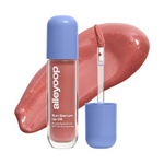 Sun Serum Lip Oil with blue cap and clear container on a white background