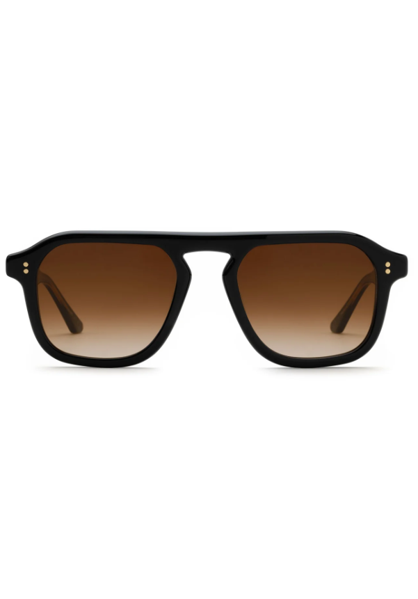 Zander Eyewear- Black + Black Tea