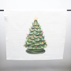 Vintage Christmas Tree Towel