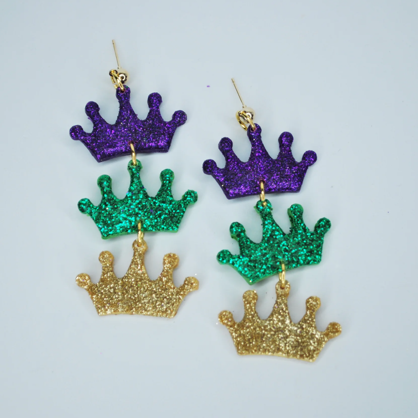 MG Crown Earrings