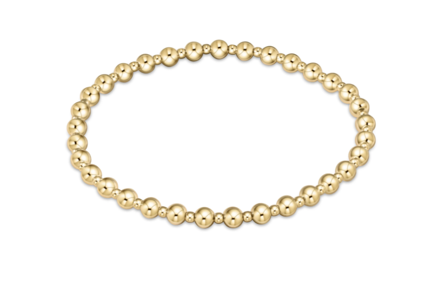 Classic Grateful Gold Bead Bracelet