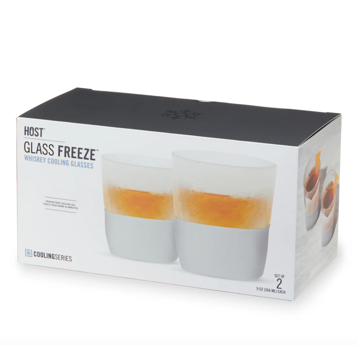 Glass Freeze Whiskey Glass Set - Gray