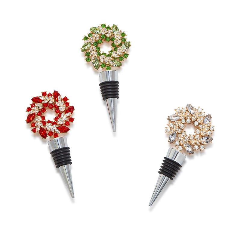 Holiday Wreath Bottle Stopper