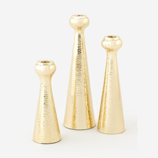 Gold Taper Candle Holder