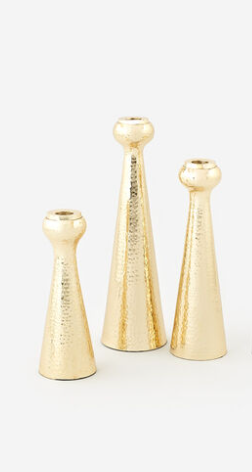 Gold Taper Candle Holder