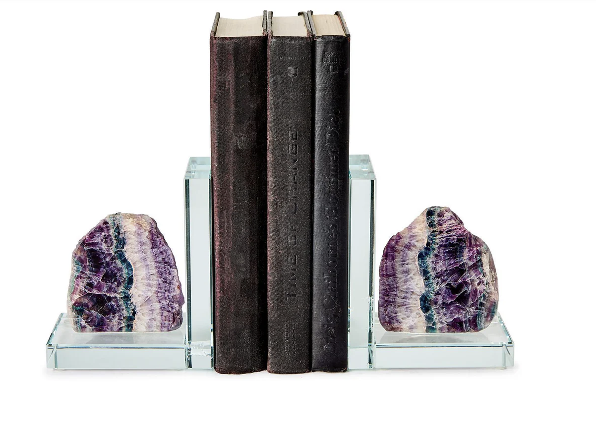 Fluorite Quartz Crystal Bookend - Sold Separately