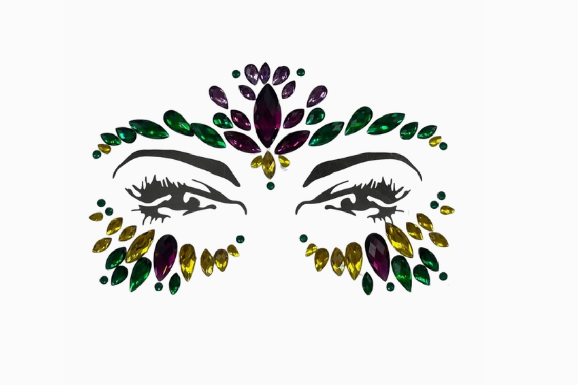 Mardi Gras Face Gems