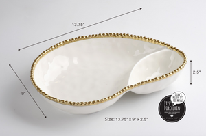 2 Section Serving Piece