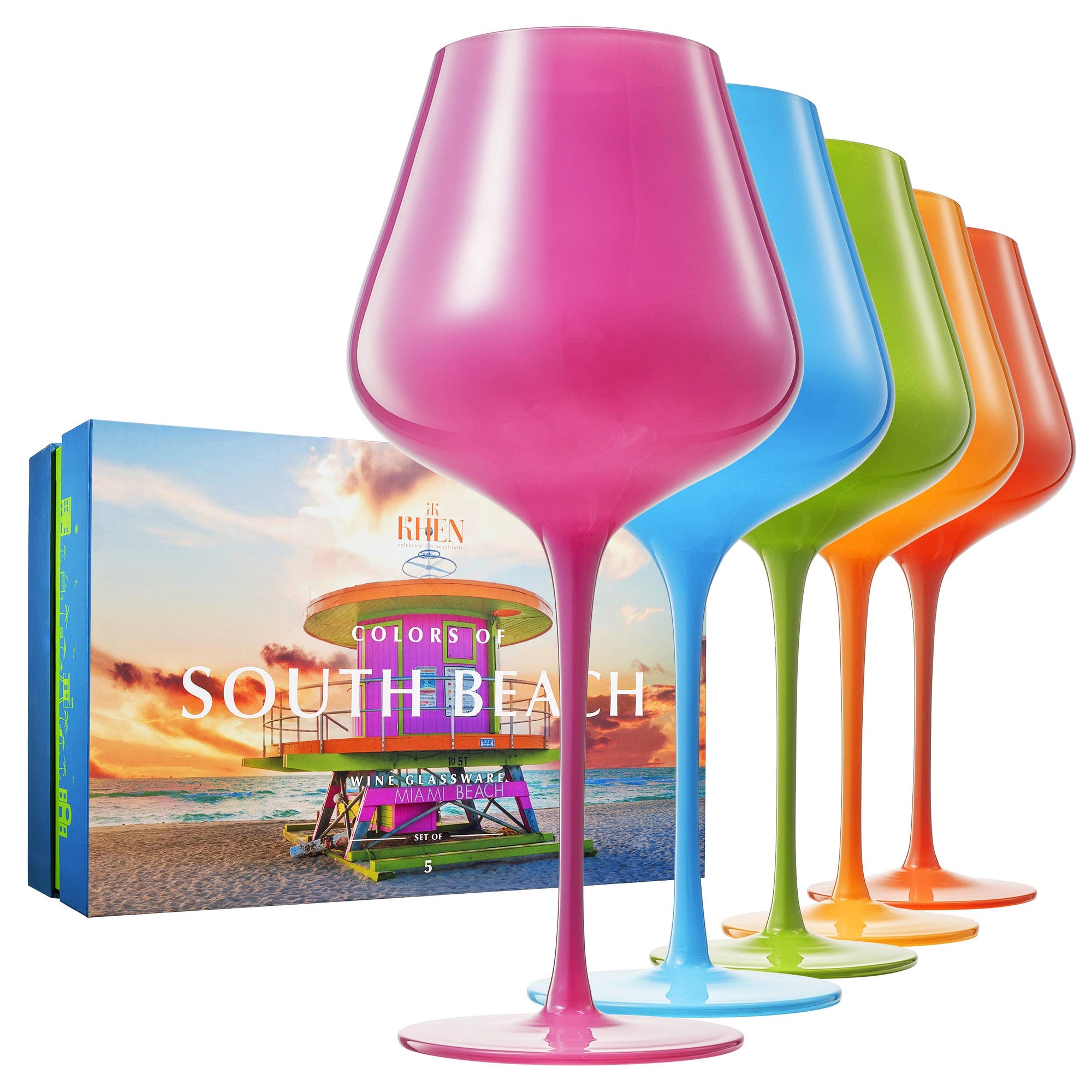 South Beach Miami Glass Set