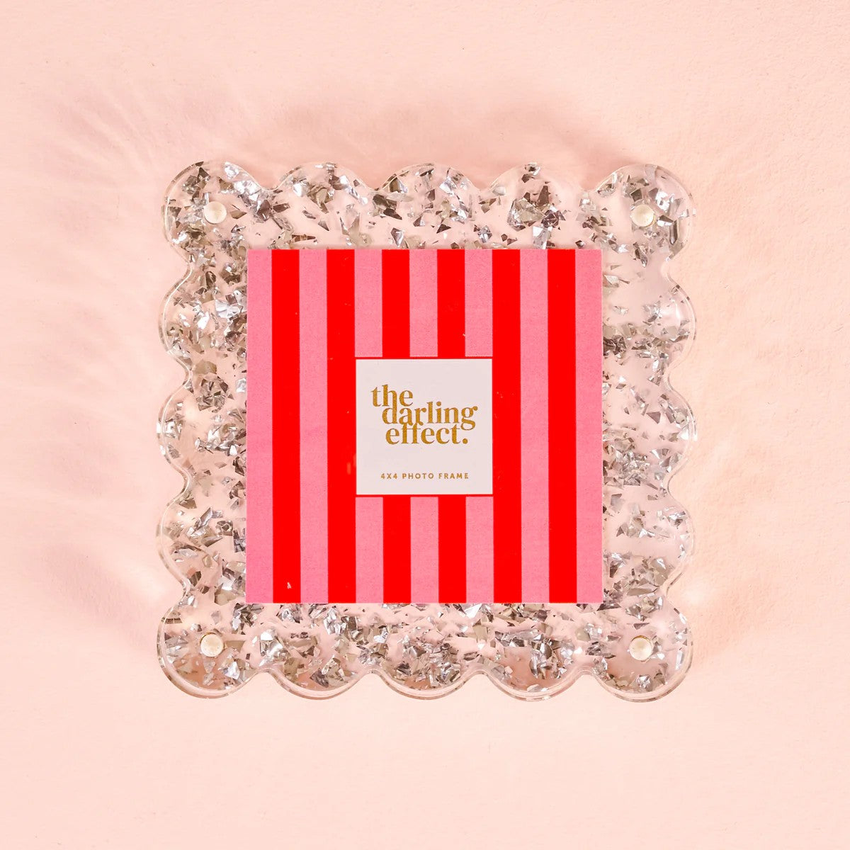 Silver Confetti Frame - Square