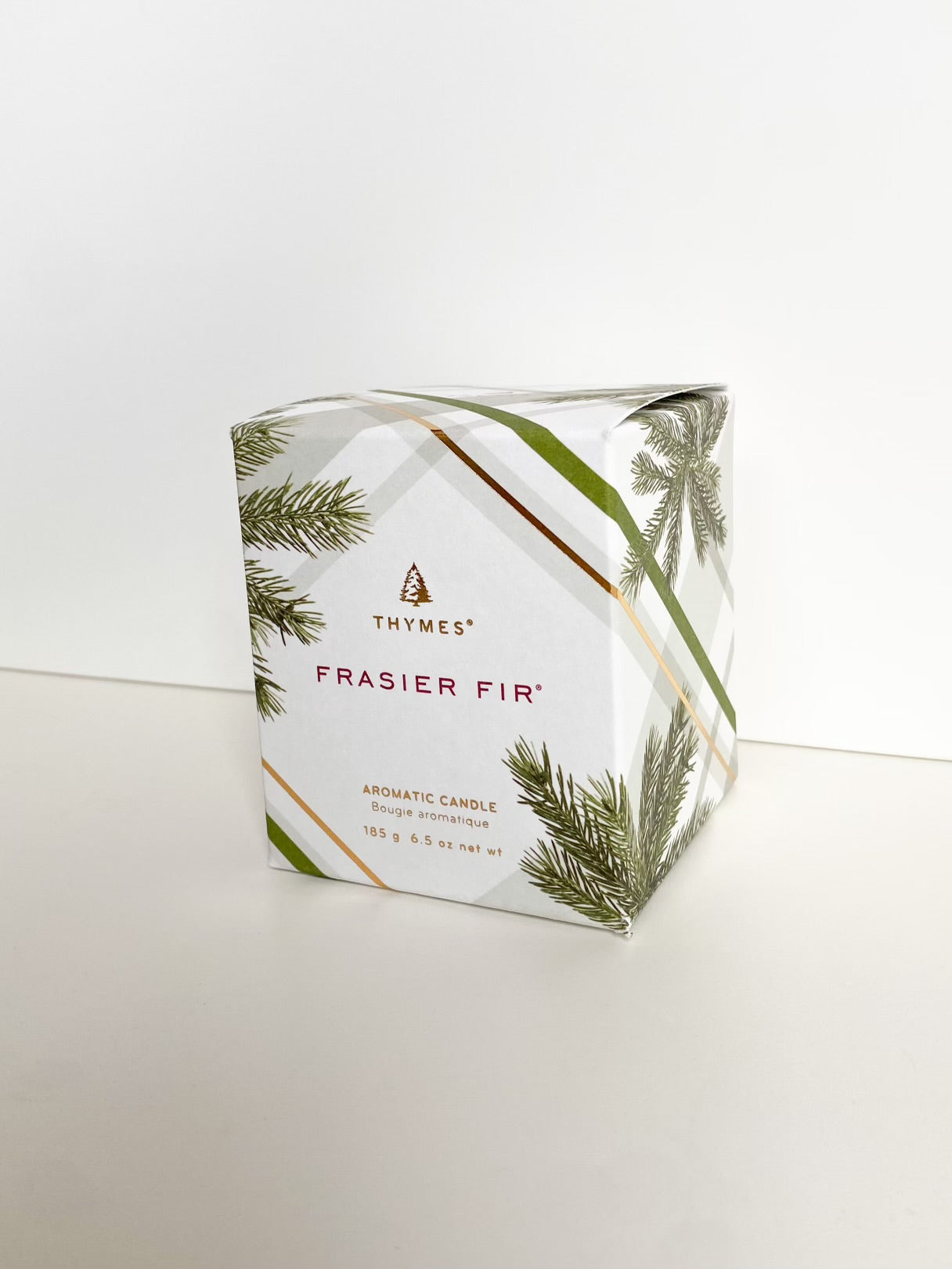 Frasier Fir Frosted Plaid 6.5oz Candle