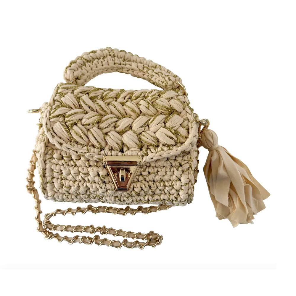 Alexis Woven Bag - Tan