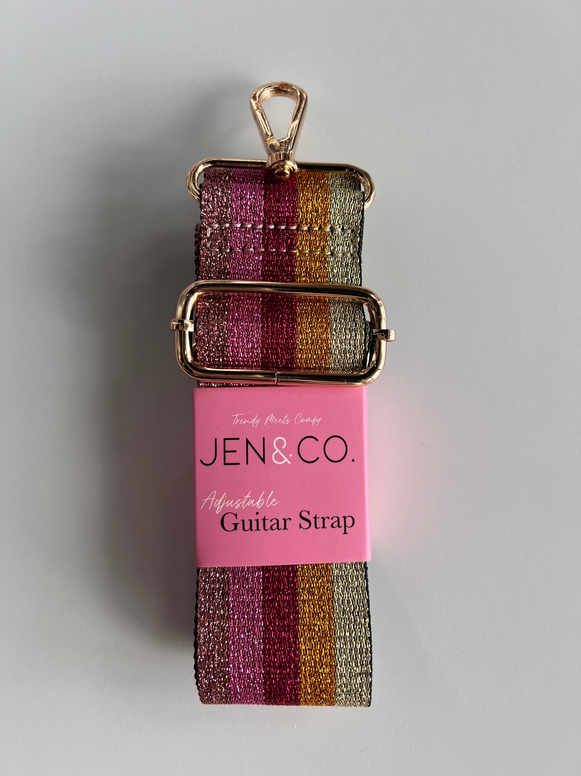 Rainbow Striped Guitar Strap