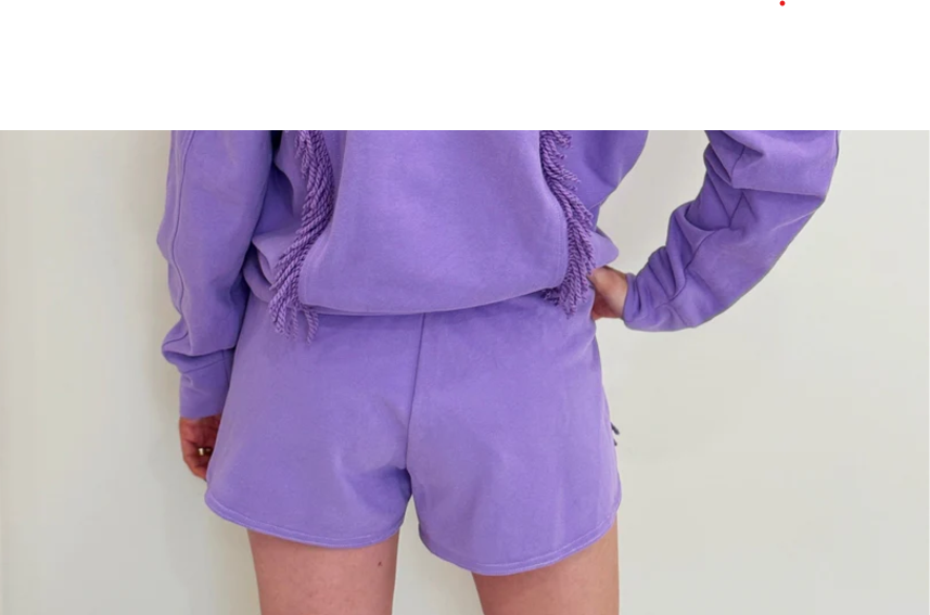 Lav Fringe Shorts (FINAL SALE)