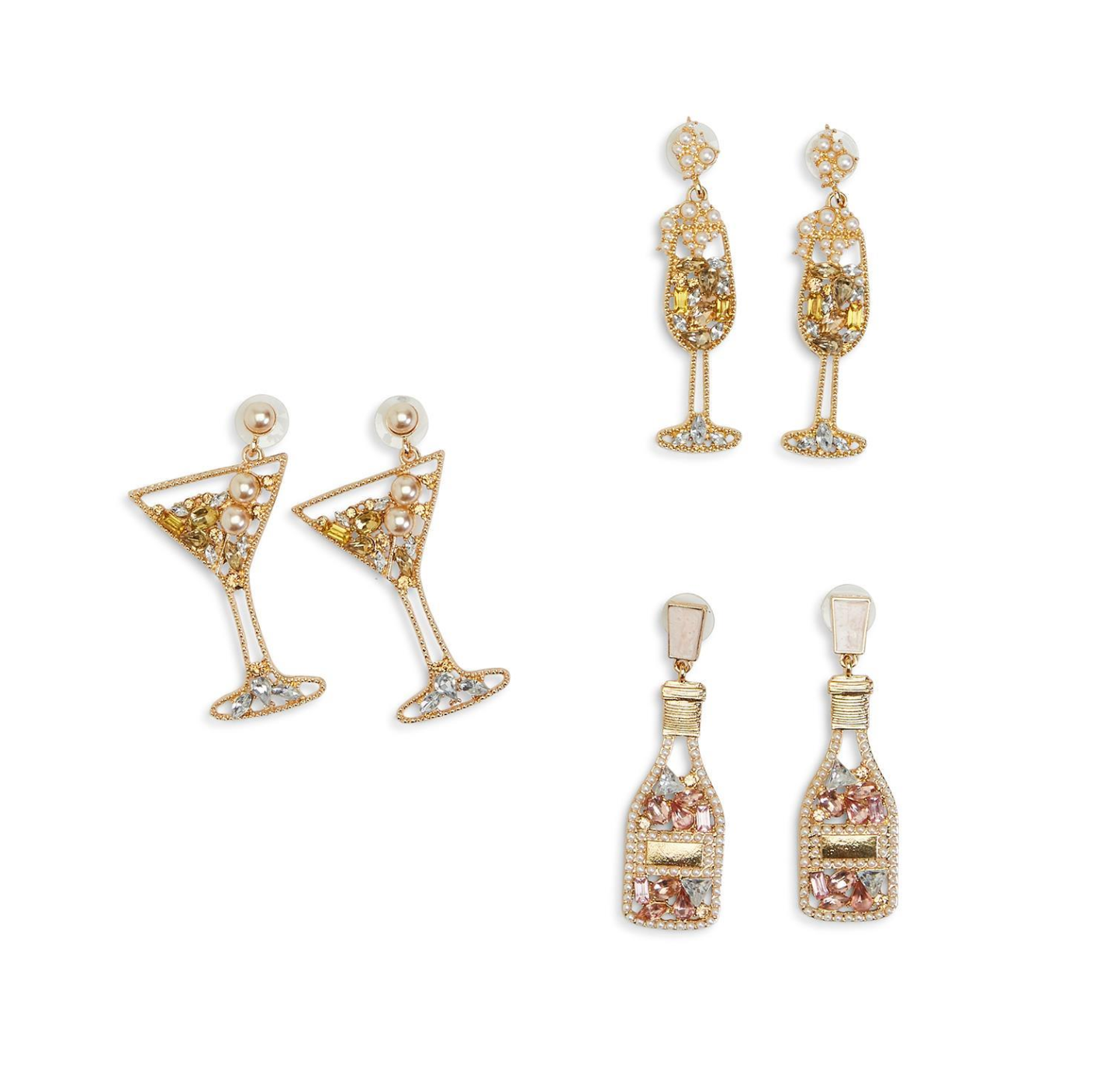 Crystal Embellished Earrings