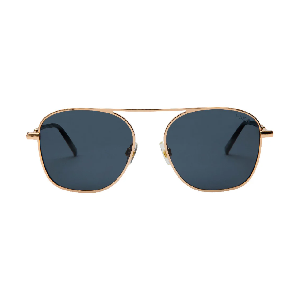 Beckett Sunglass- Gold/Smoke