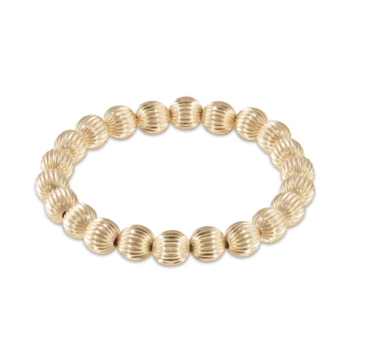 Dignity Gold 8mm Bead Bracelet