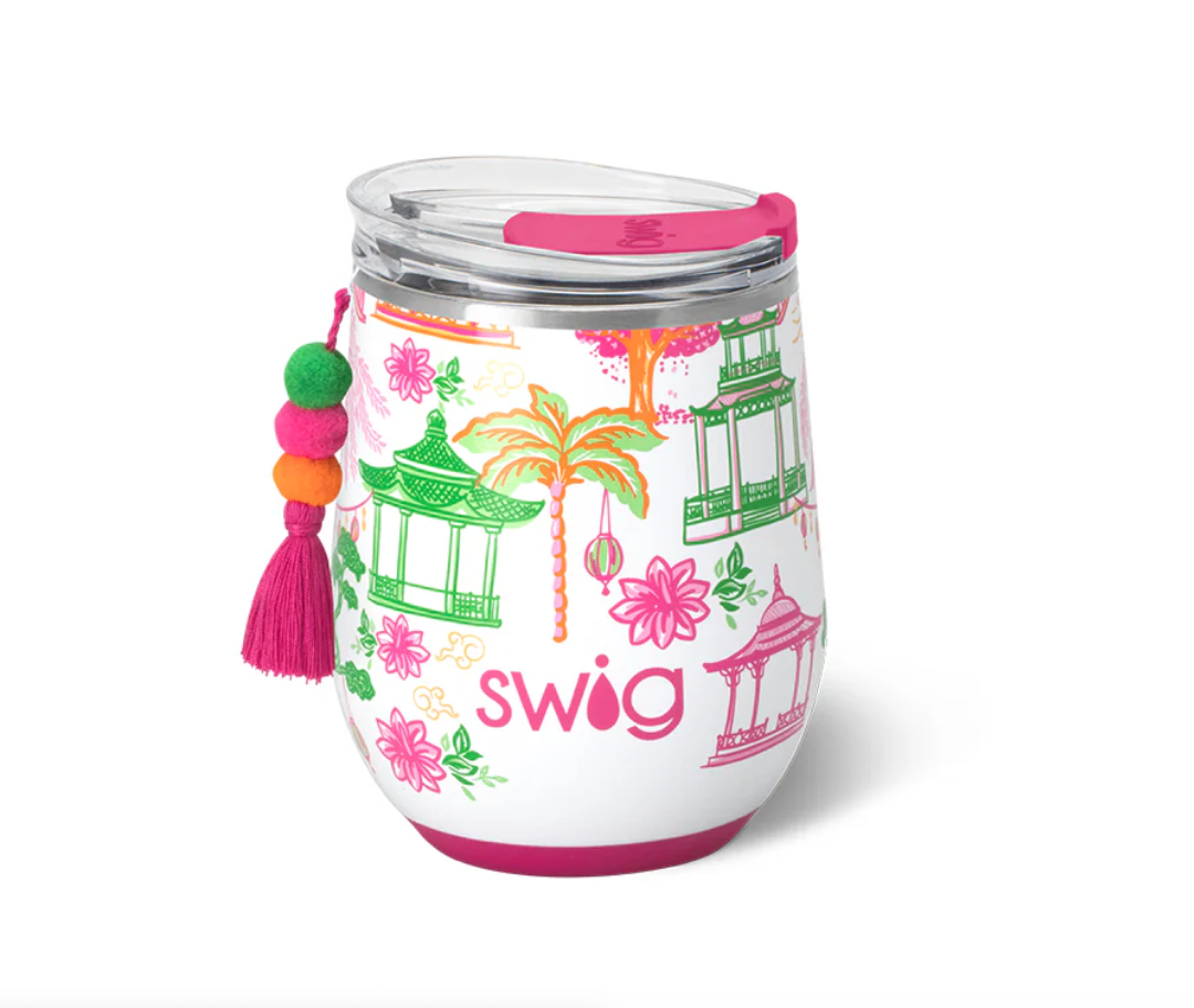 Pagoda Paradise Stemless Wine Cup 12oz