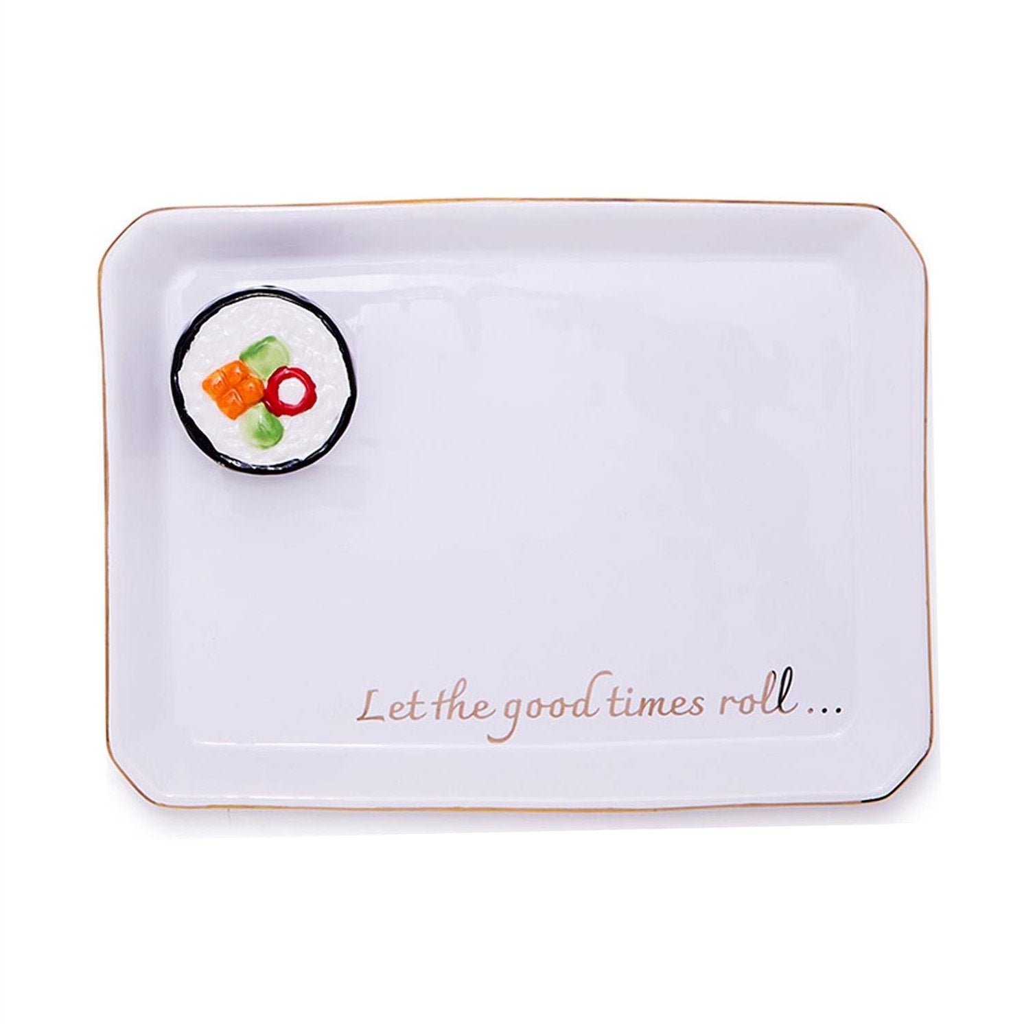 Sushi Icon Trinket Tray with Saying