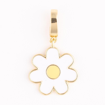 White Flower Charm