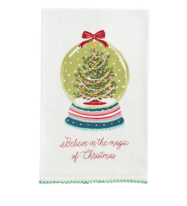 Snowglobe Pom Towel