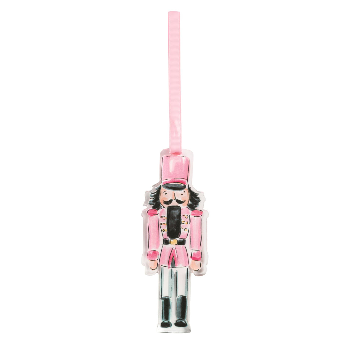 Pink Acrylic Nutcracker Ornament