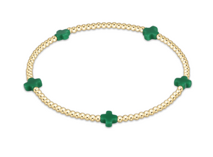 Signature Cross Small Gold Pattern 2mm