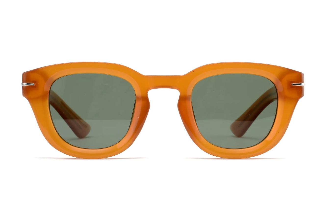 RAVI - Polarized Sunglasses - Transparent Caramel