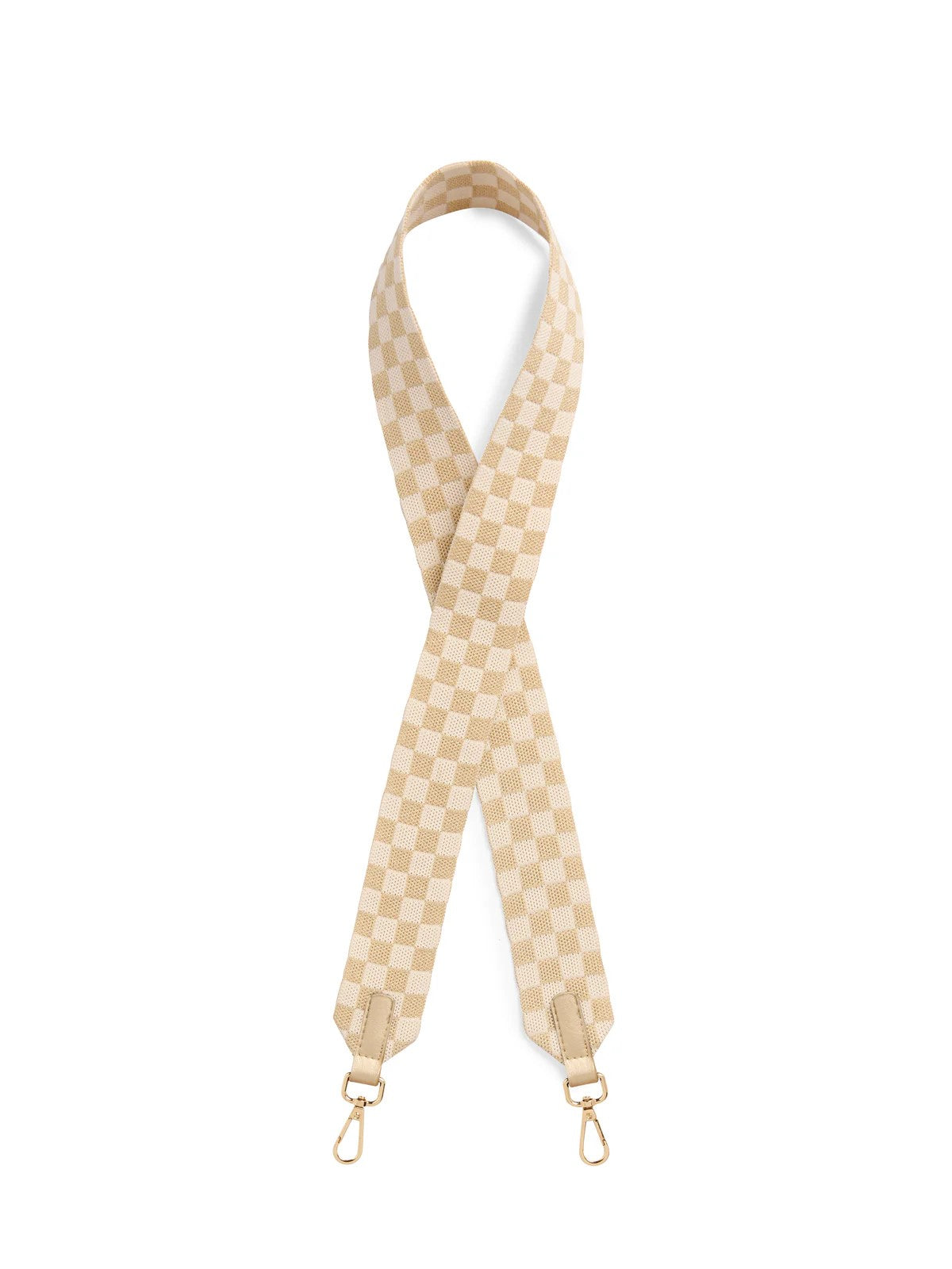 Checkered Strap- Gold