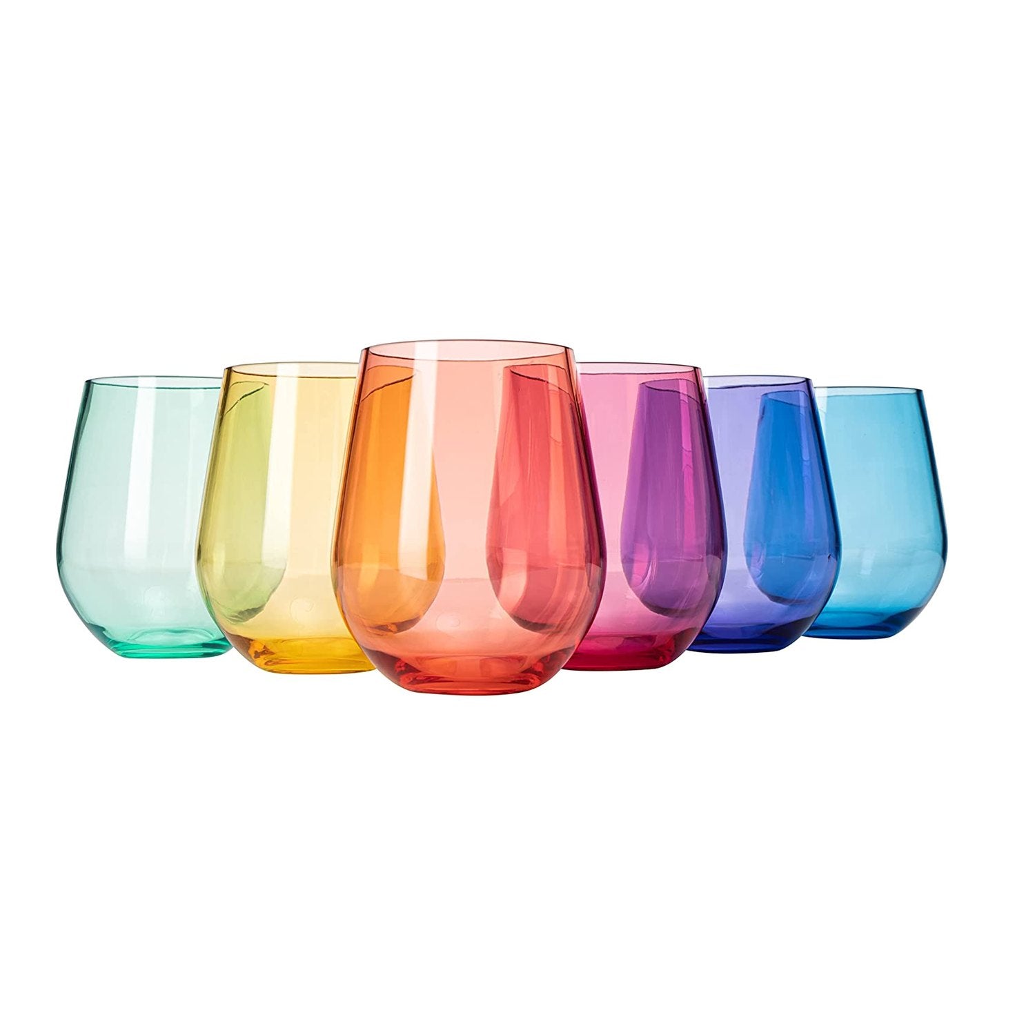 Acrylic Stemless Wine Glass Set