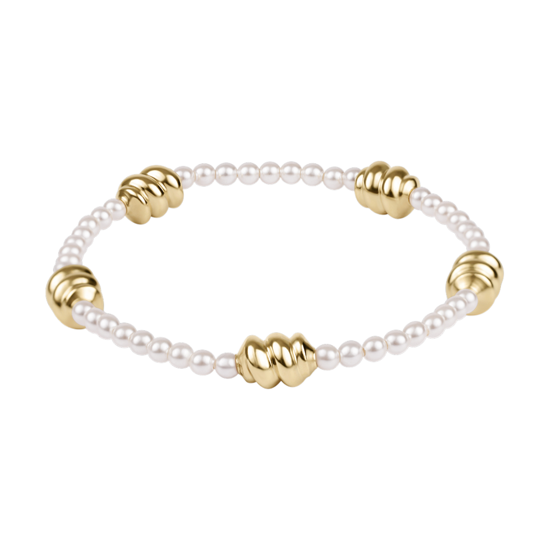 Admire Gold 3mm Pearl Bracelet