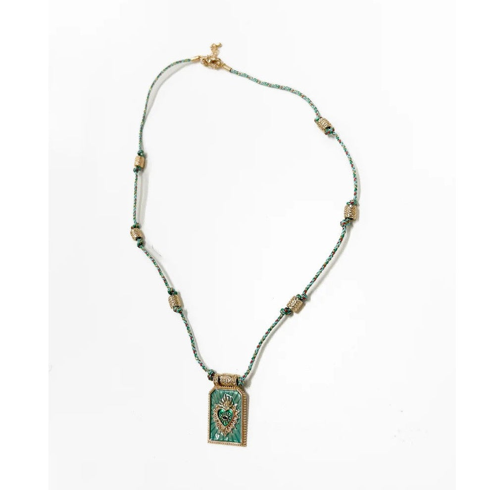 BOHO Amor Necklace - Aqua